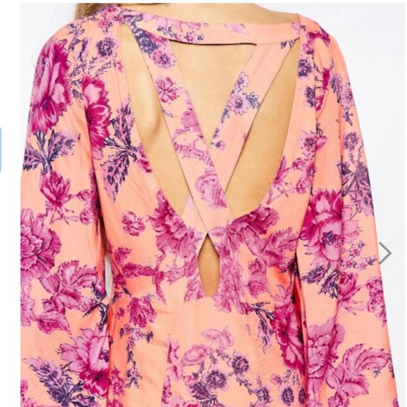 NWT Free People Melrose Floral Open Back Maxi - Picture 10 of 15